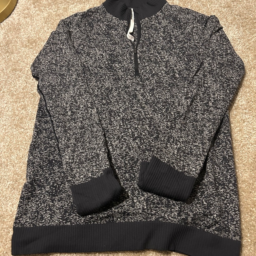 lululemon athletica Black and Gray Zip-Up Sweater woman’s